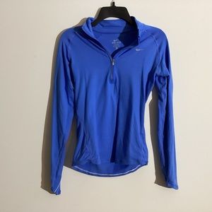 Blue Nike Dry-Fit Quarter Zip